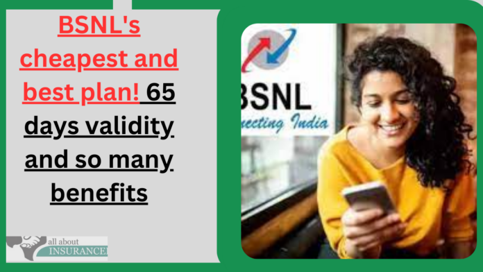 BSNL's cheapest and best plan! 65 days validity and so many benefits