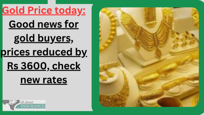 Gold Price Update: Good news for gold buyers, prices reduced by Rs 3600, check new rates