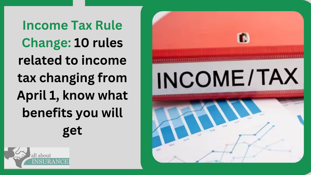 Income Tax Rule Change: 10 rules related to income tax changing from April 1, know what benefits you will get Income Tax Rule Change: 10 rules related to income tax changing from April 1, know what benefits you will get