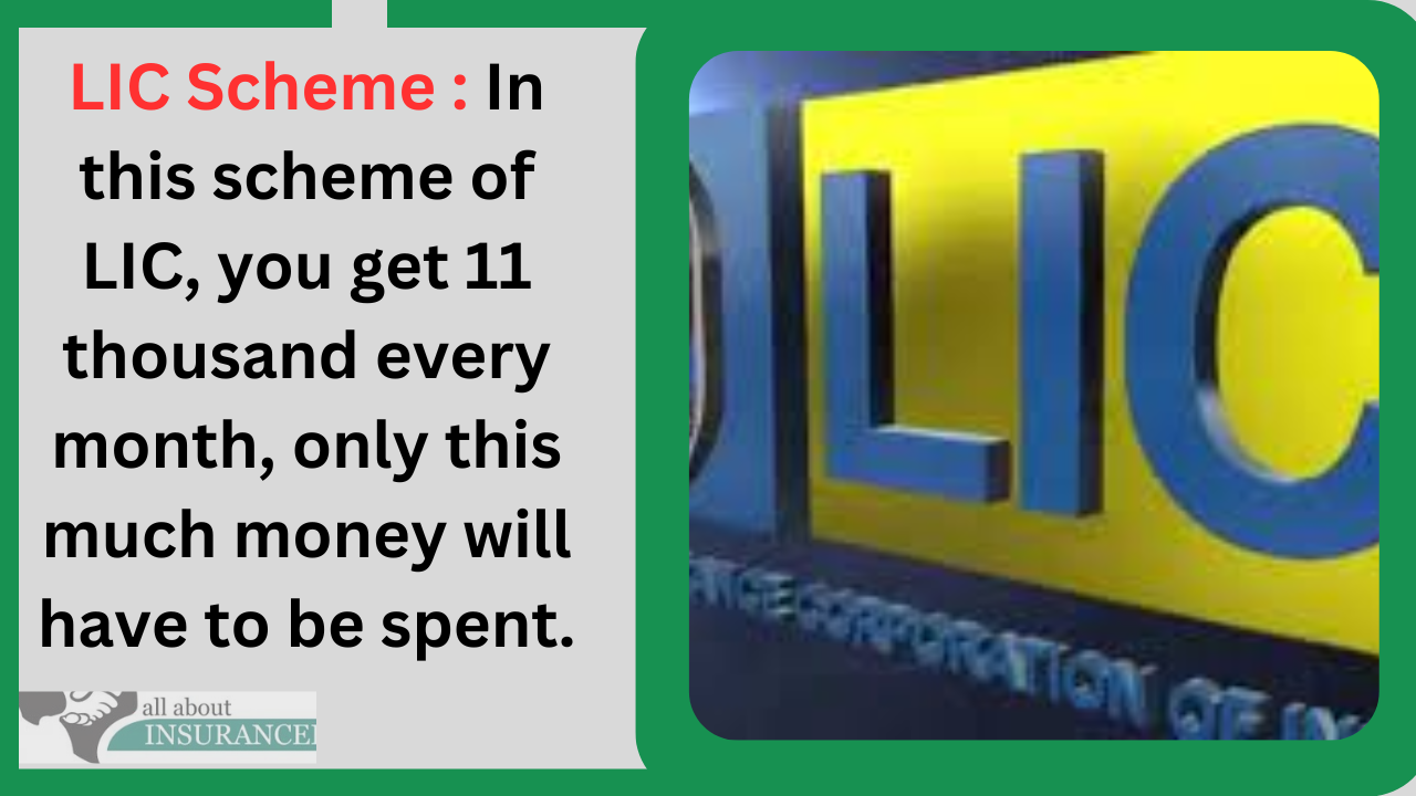 LIC Scheme : In this scheme of LIC, you get 11 thousand every month, only this much money will have to be spent. LIC Scheme : In this scheme of LIC, you get 11 thousand every month, only this much money will have to be spent.