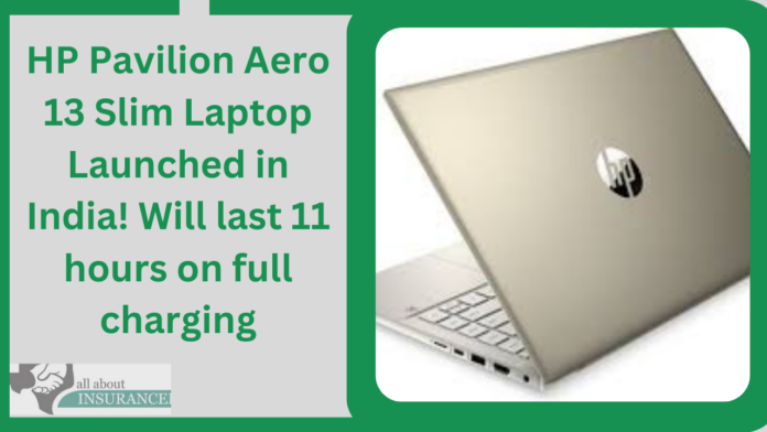 HP Pavilion Aero 13 Slim Laptop Launched in India! Will last 11 hours on full charging