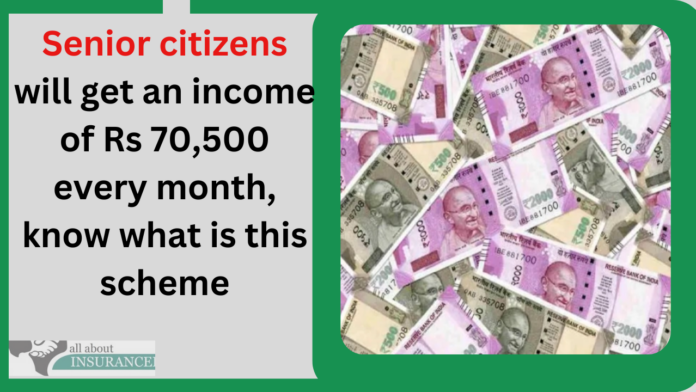 Senior citizens will get an income of Rs 70,500 every month, know what is this scheme
